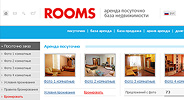 Веб-сайт по недвижимости «ROOMS — аренда посуточно / база недвижимости»
